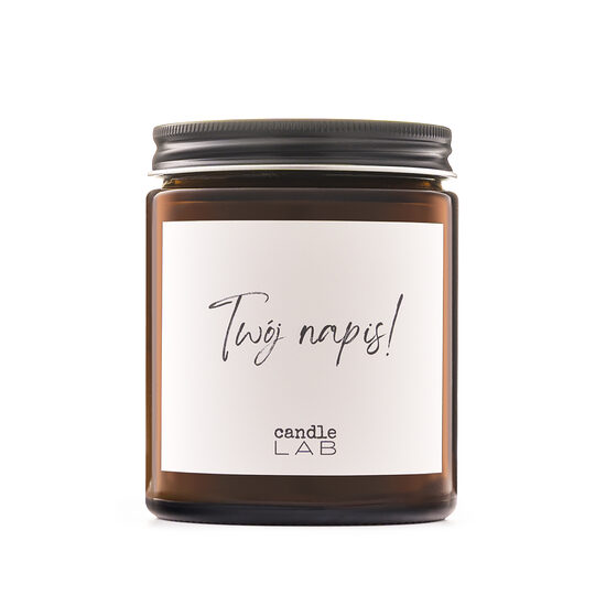 Personalizowana świeca zapachowa candleLAB z Twoim napisem!